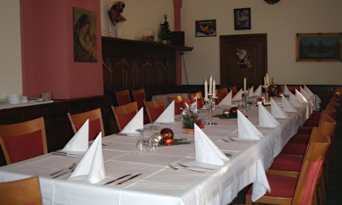 Park Restaurant Rastatt hall for Christmas parties and seminars.