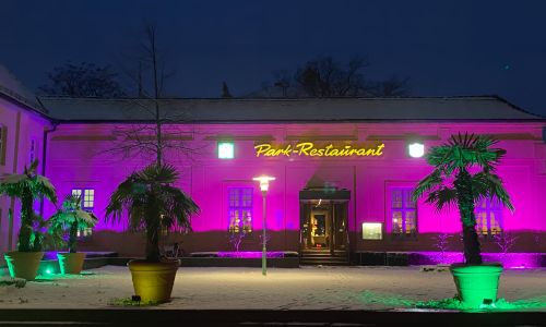 Summer terrace and beer garden in Rastatt, Park Restaurant.